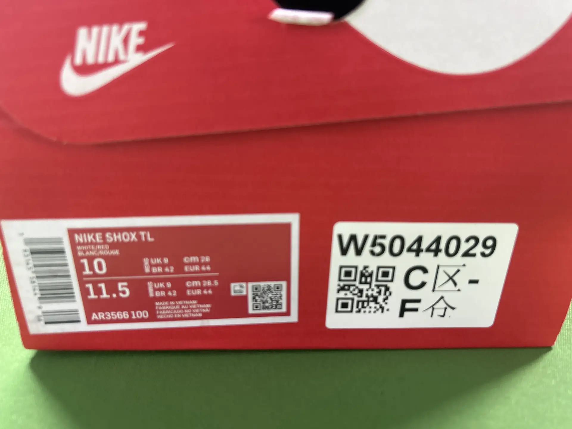 Nike Shox TL White/Red