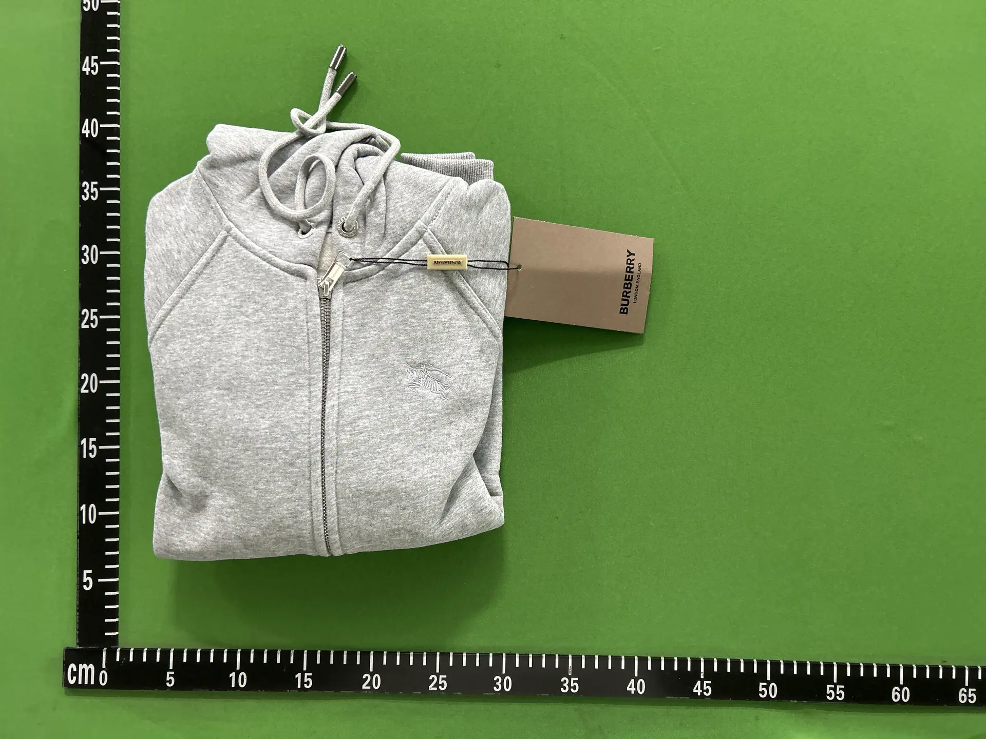 Burberry Zip Hoodie Grey