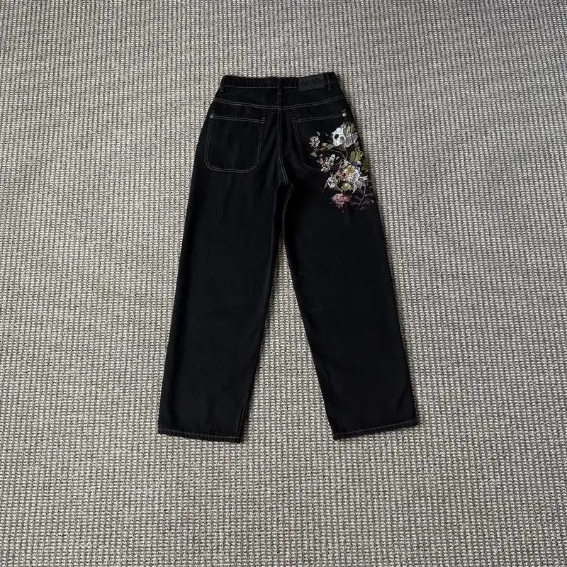 DS鲜花牛仔裤
