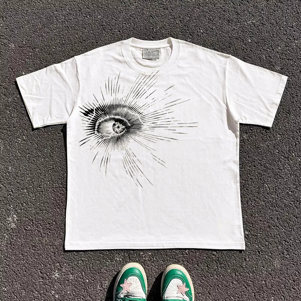 Wang Youyi Studio 220g Breathable Shoulder Edition! Diablo Summer oversize Men's and Women's Short-sleeved T-Shirt