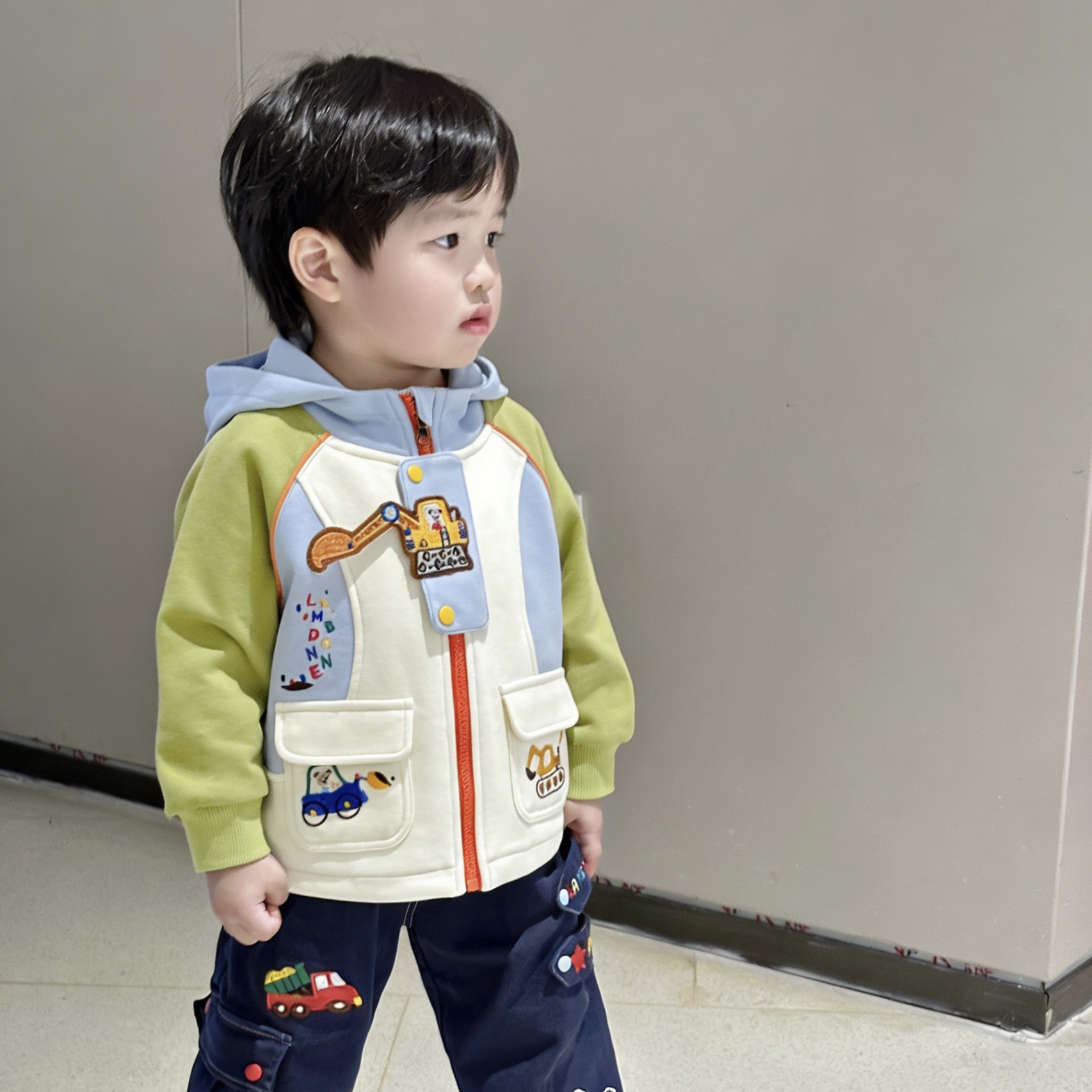 Boys' Jackets 2025 Autumn New Girls' Jackets Hooded Children's Jackets Children's Clothing Autumn Clothes Dropshipping