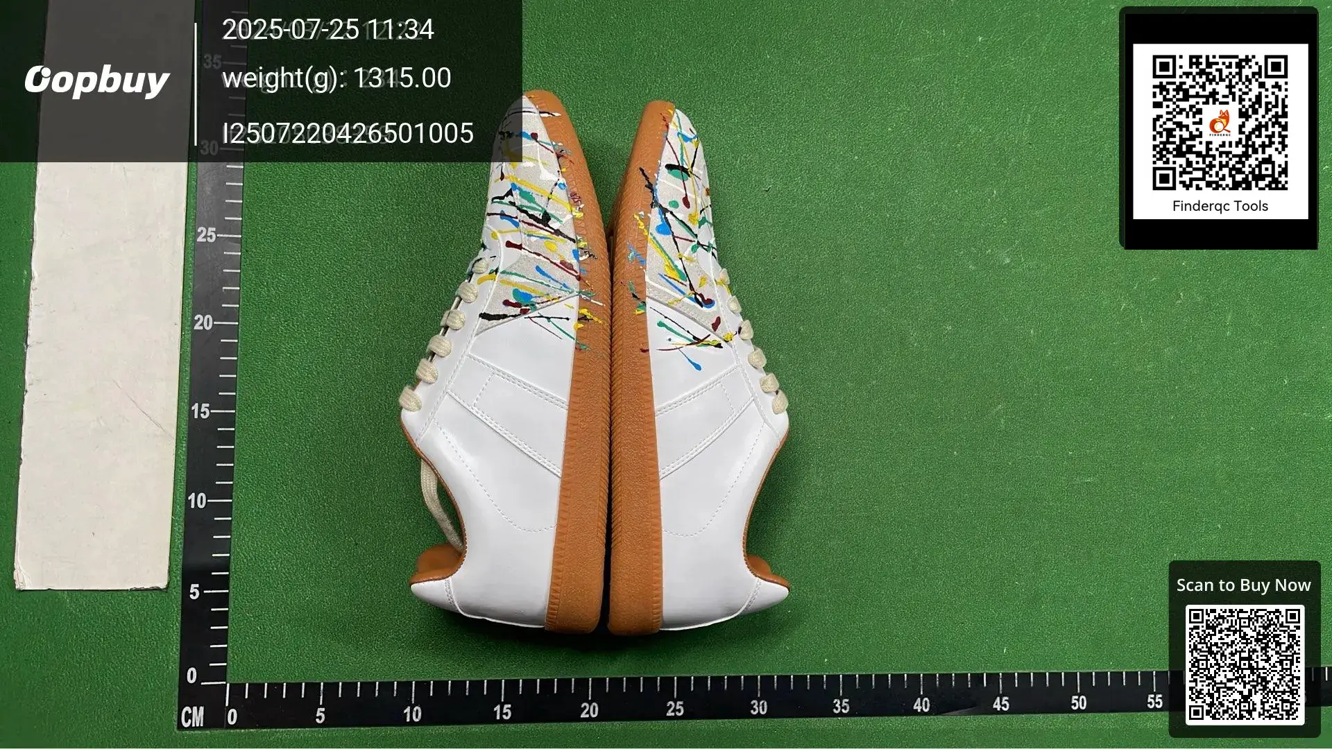 Maison Margiela Replica Paint Splatter Sneakers White