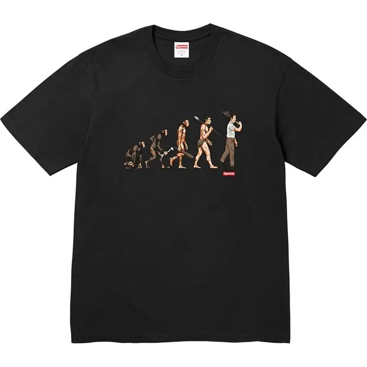 Human Evolution Print Short Sleeve T-Shirt SB53
