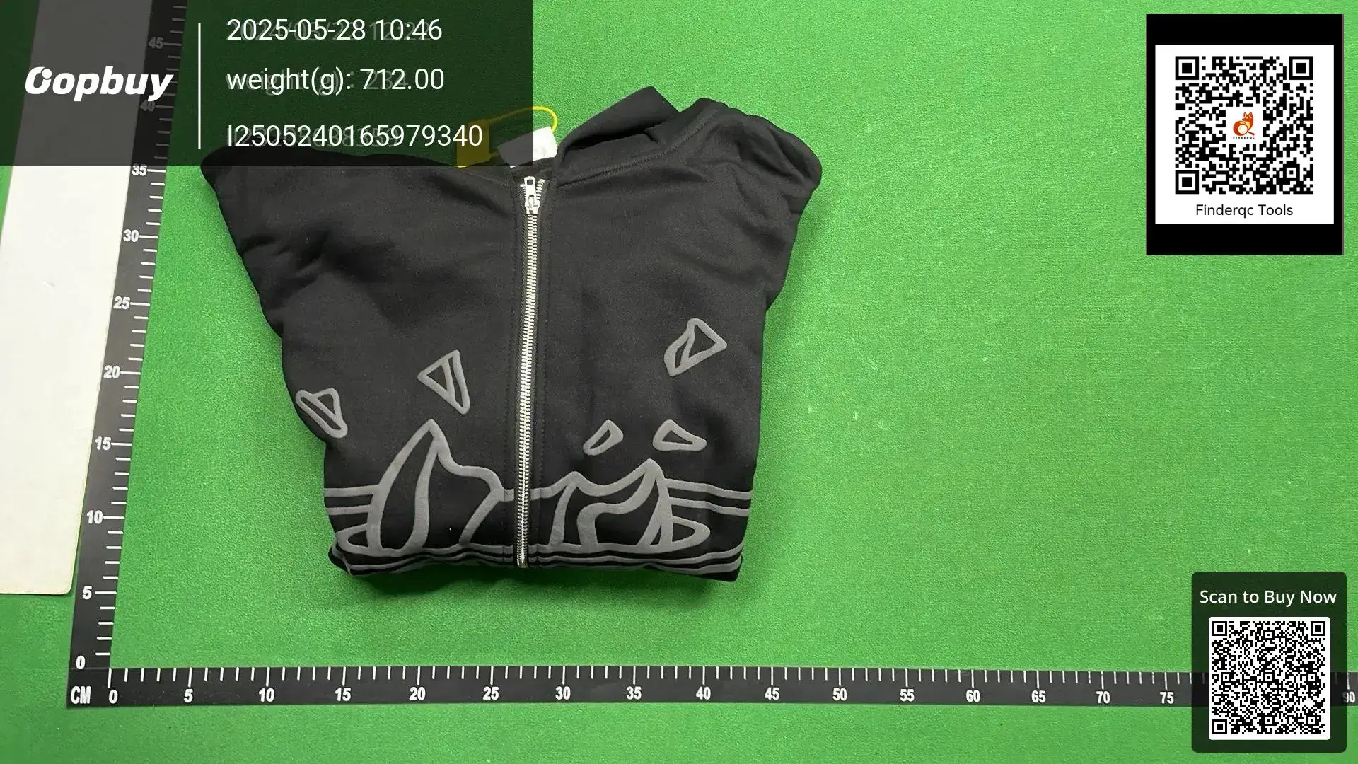 CPFM Broken Planet Black Zipper Hooded Sweater