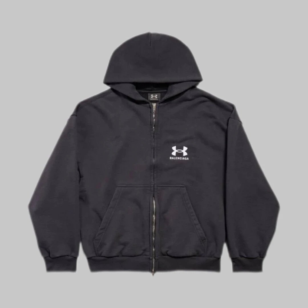 #satan made [spot in seconds] BLCG UA Dema co-branded washed old zipper sweatshirt fits standard version