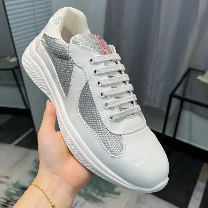 1:1 Original Box Cowhide Breathable Casual Sneakers Foreign Trade Men's Shoes Guangzhou Breathable Trendy Shoes