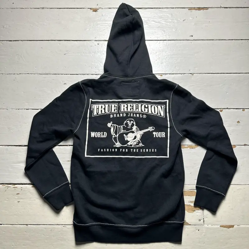Cross border American retro fashion hoodie y2k hip-hop style letter printed black white line hooded top