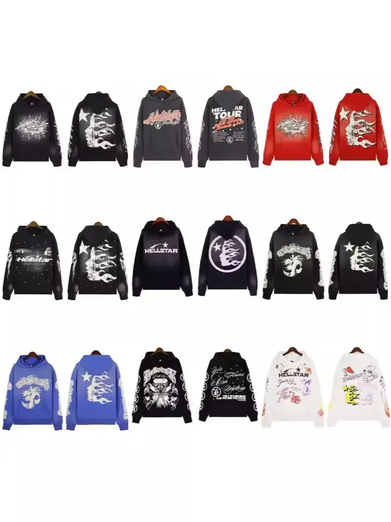 American Style Trendy Brand High Street Ins Niche Vintage Antique Printed Letter Loose Men's and Women's Hooded Sweatshirt Autumn and Winter