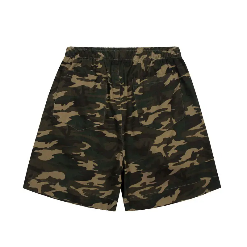 Gallery Dept High Street Retro Washed Camouflage Shorts Summer Men's Loose Straight Casual Pants Trendy