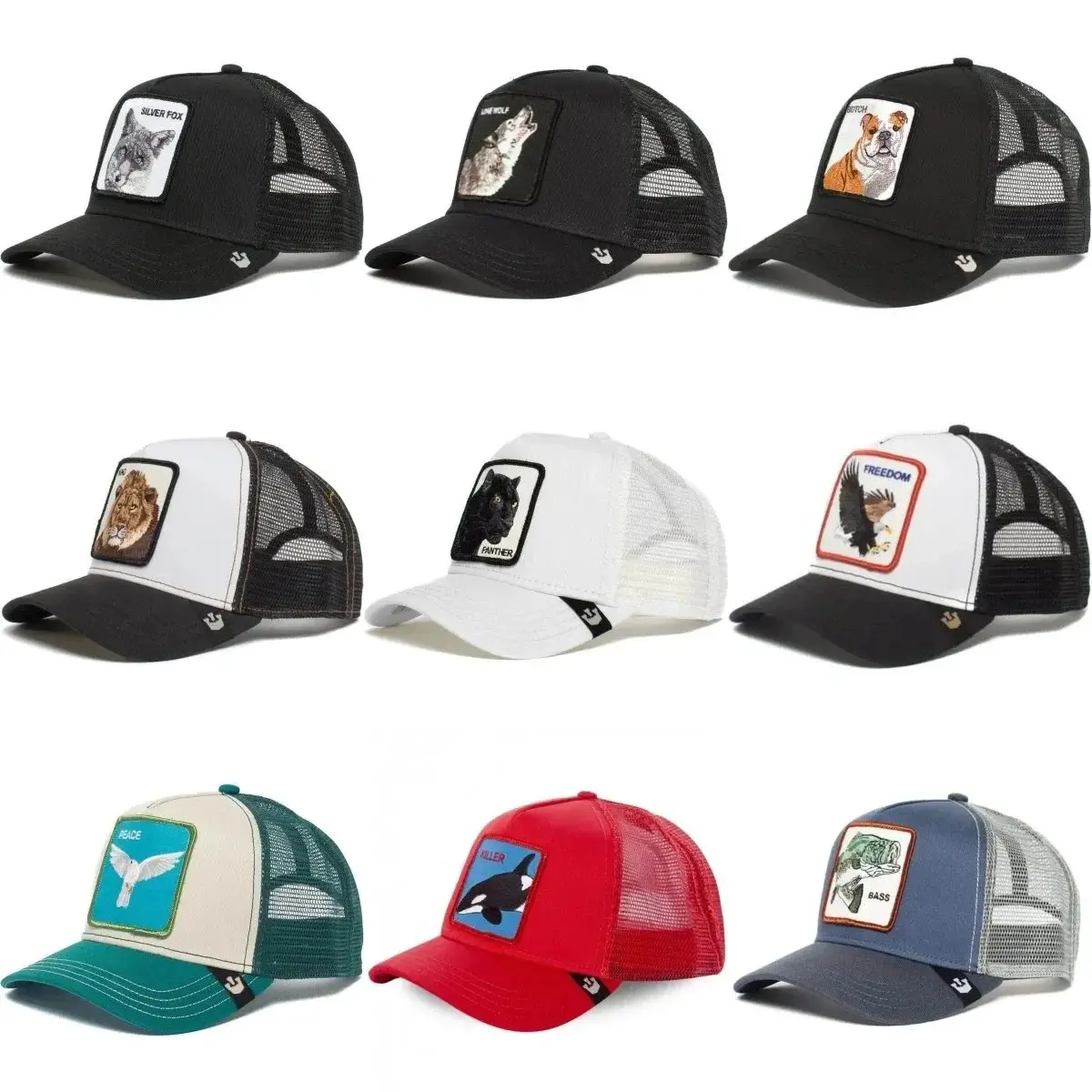 Animal baseball cap Cartoon sunblock mesh embroideredspreadsheet.help/