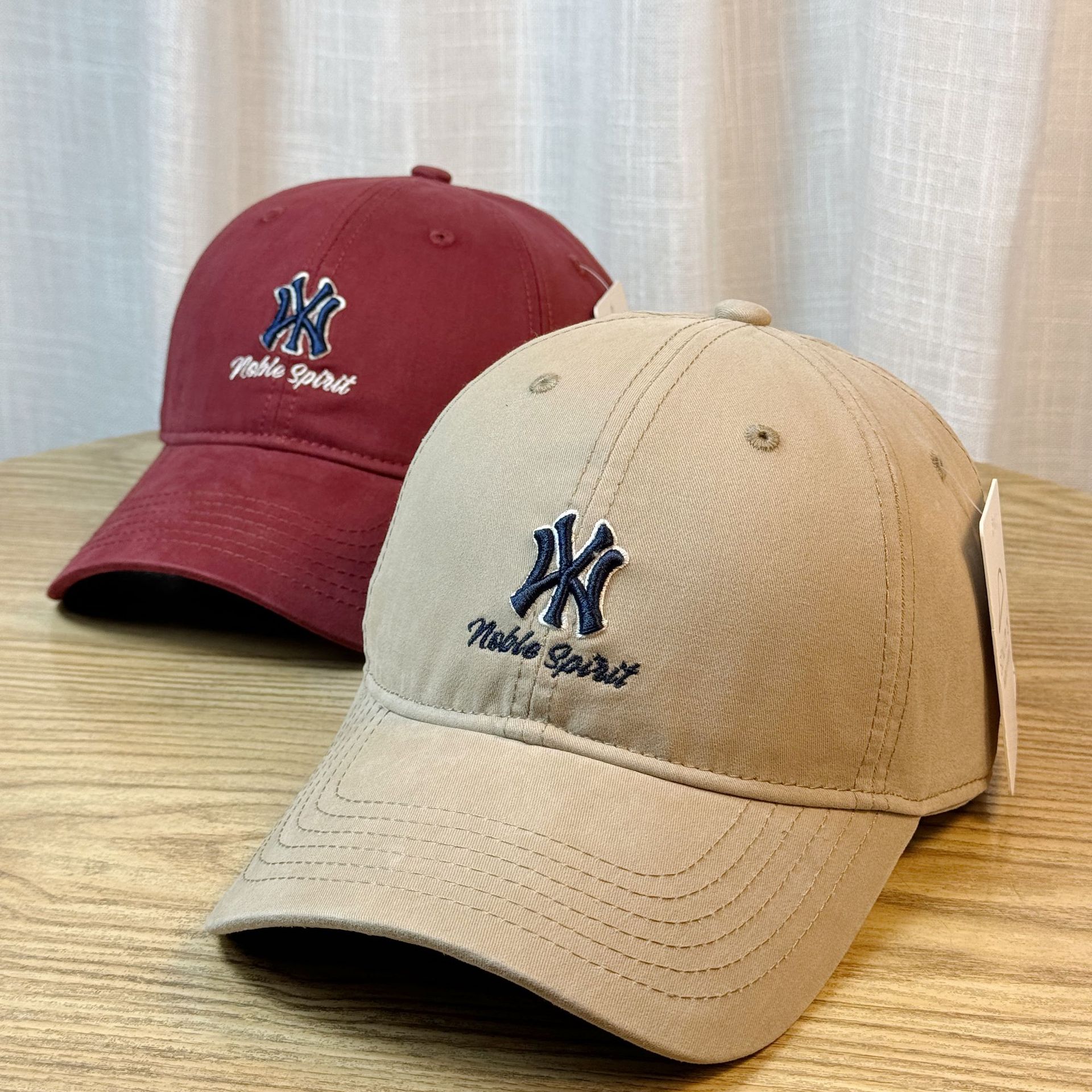 Hat Women's Spring and Summer New Couple's Letters Embroidered Baseball Cap Large Autumn Elegant Sunscreen Sunshade Hat