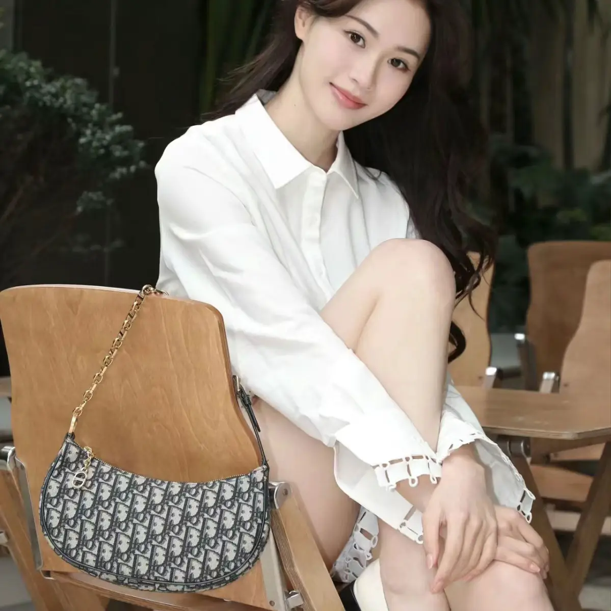 24 New Canvas CD Mahjong Bag Classic Old Pattern Fashion Dumpling Bag All-match Chain Underarm Bag