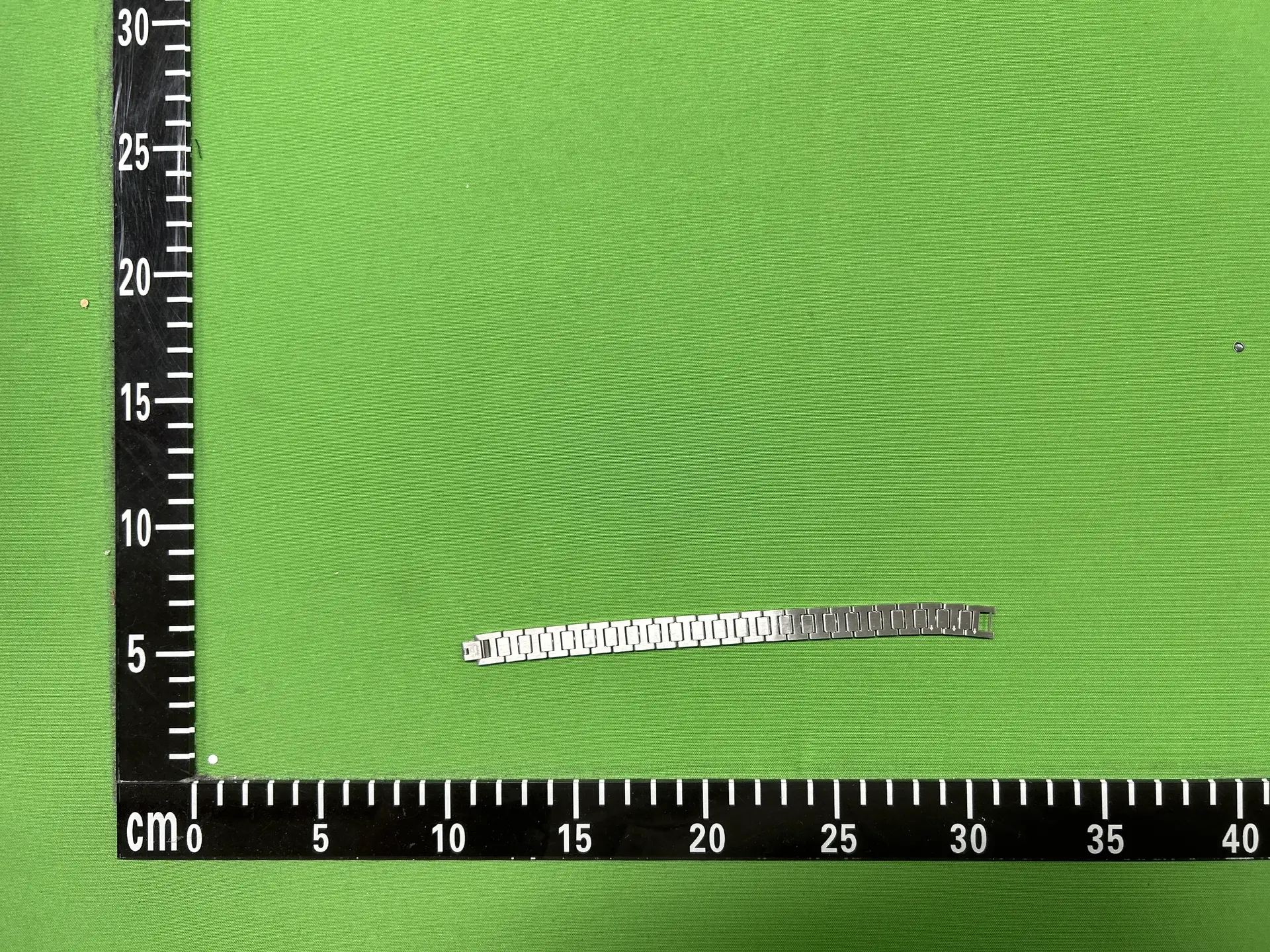 Metal watch bracelet silver