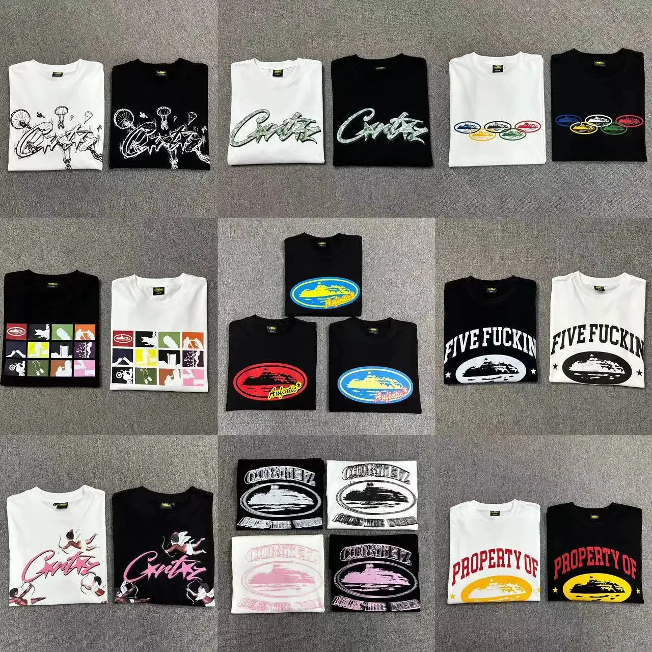 240g Series T-Shirt Short-Sleeve Letter Logo Print Casual Unisex Double Yarn Fashion Short-Sleeve Trendy Export