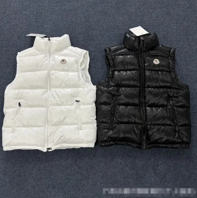 Monclar Men's and women's vest classic shiny cotton jacket comfortable warm cold-proof jacket