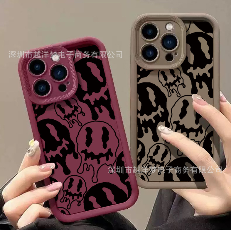 Cross-Border Smiling Face Iphone17Pro Mobile Phone Case 16/15/14/13 Tianyan Ladder 12 Apple 11Xsma