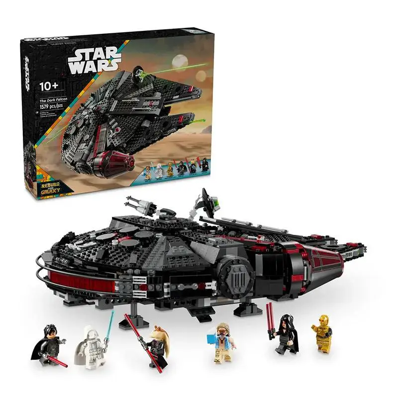 Cross-Border Compatible Lego Star Wars Series 75389 Dark Millennium Falcon Assembled Building Blocks Kidsren's Educational Toys