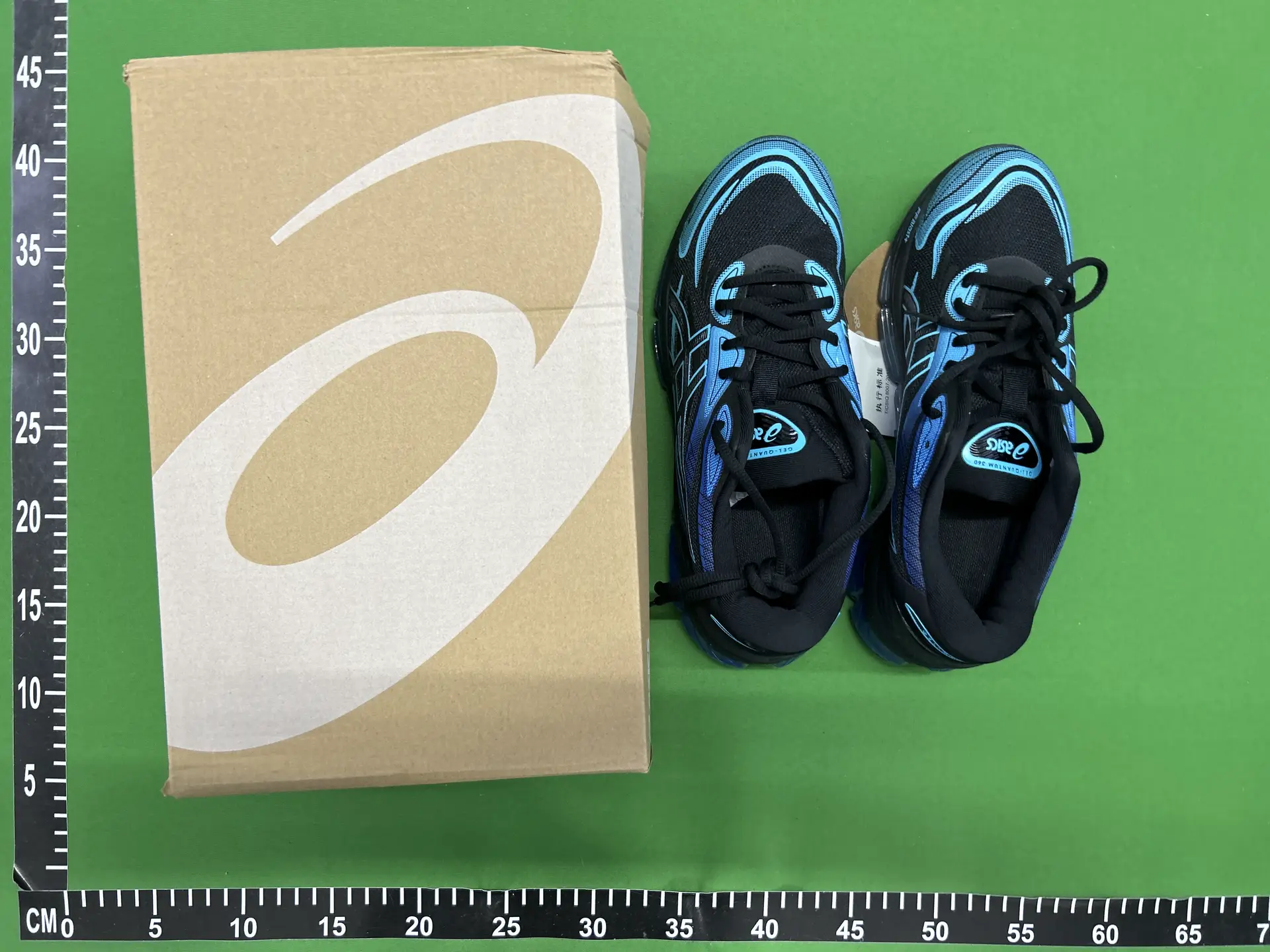 ASICS GEL-QUANTUM 360 10 black blue shoes