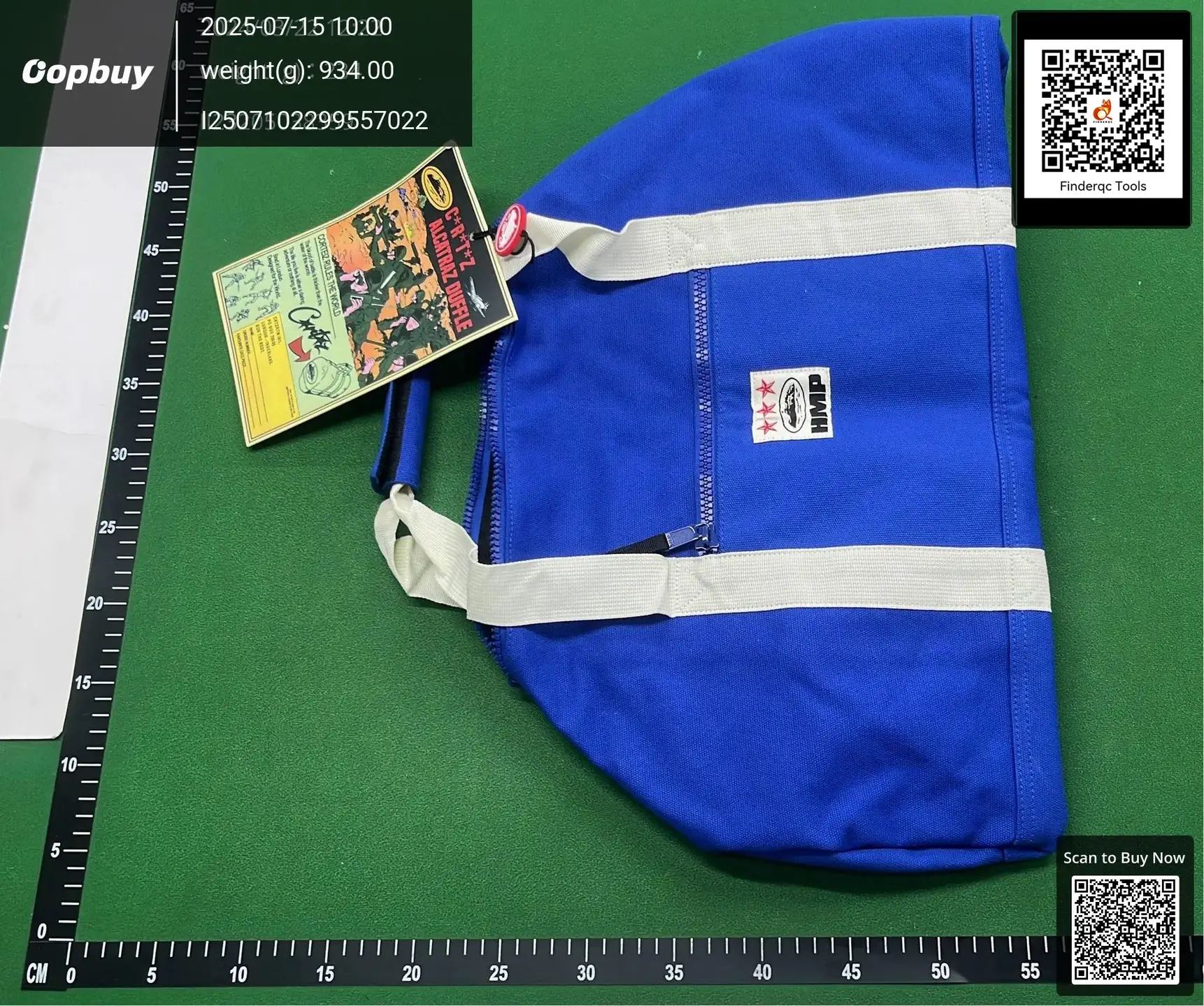 HMP Alcatraz Duffle Bag Blue