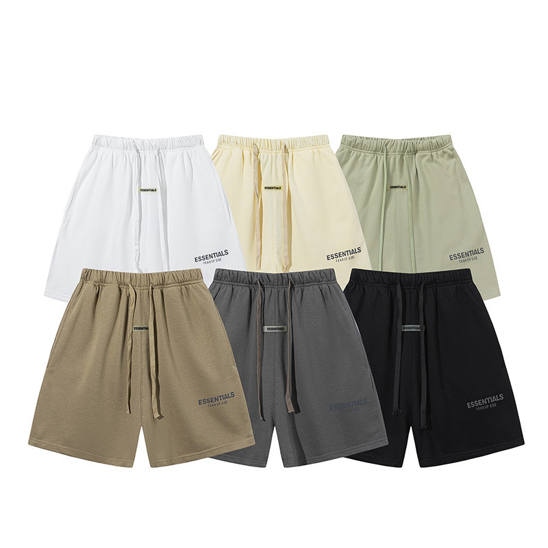 New American Style Trendy Essentials Reflective Shorts Men's Quarter Pants High Street Loose Unisex