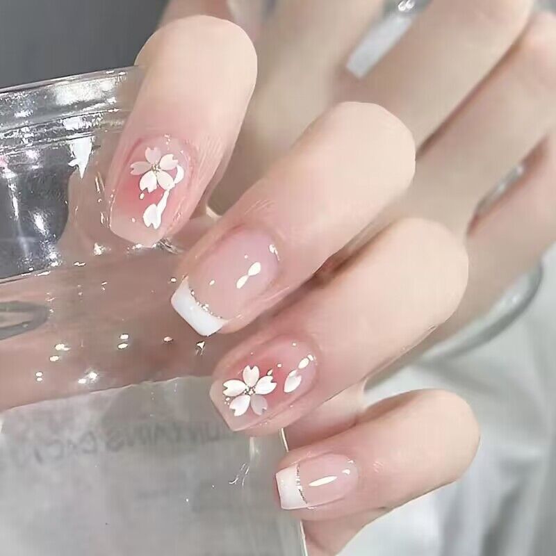 Pure manual phototherapy wearing armor in Yan flower wearing armor wholesale finished products reusable nail patch detachable