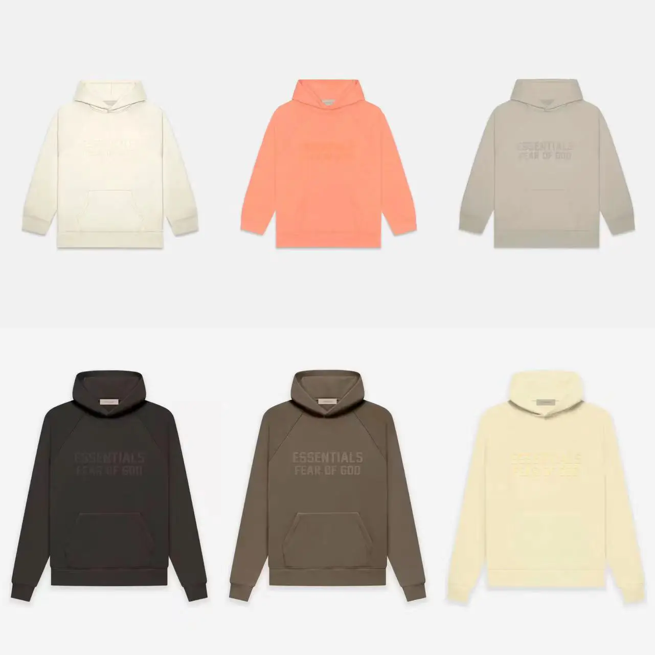Essentialsss23Essentials Hoodie Printed Hooded Fleece Sweatshirt