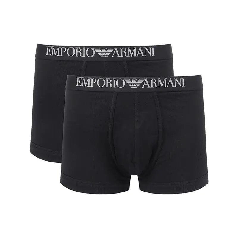 Armani Ea Men Stretch Fit Elastic Waist Boxer Briefs Two Pack Suit 112023 4R502