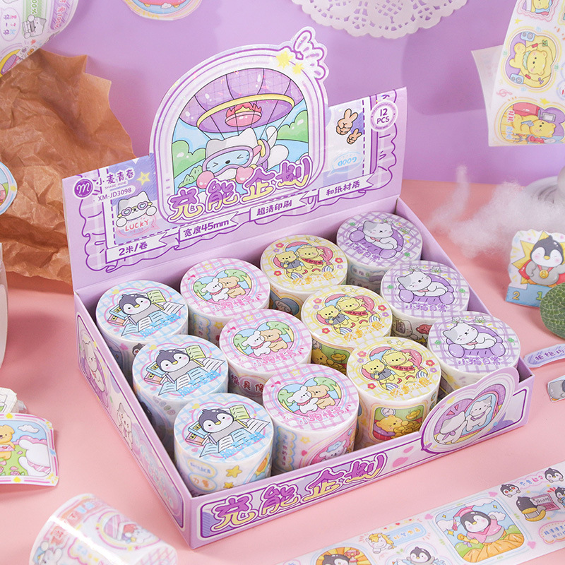 Wheat Youth INS Small Fresh suit Tape Hand Account DIY Material Decoration Sticker Cute Element Graffiti Hand Account