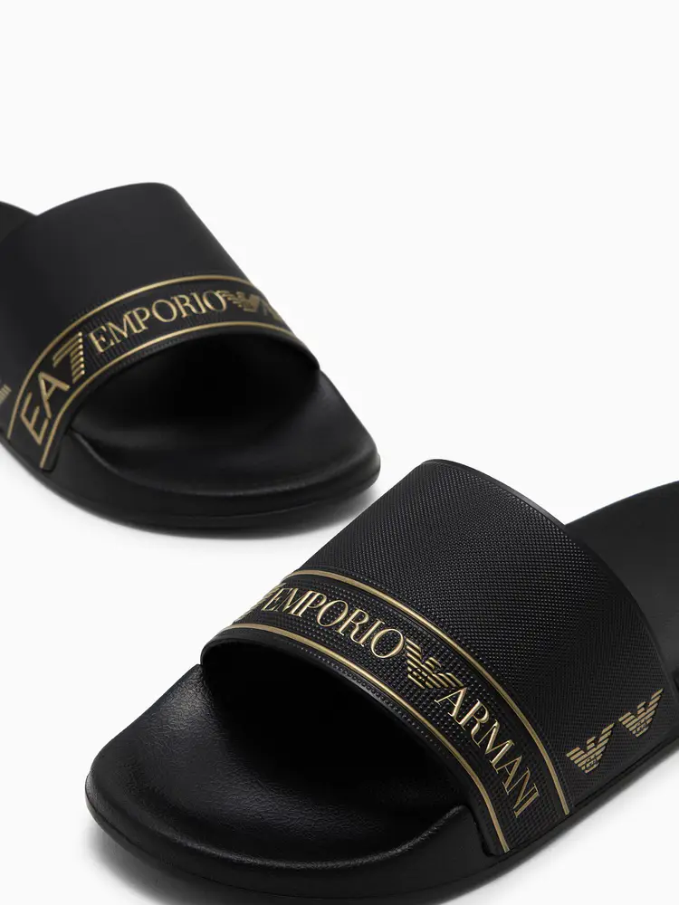 Emporio Armani/Armani Ea7/25 Summer New arrival Men's and Women's Same Style Slip-On Swimming Beach Shoes