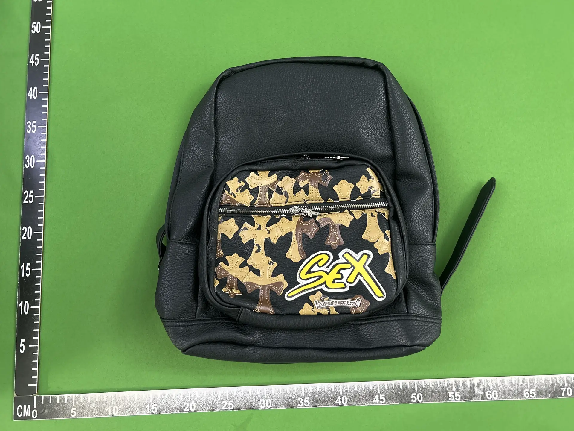 Chrome Hearts SEX Records Backpack Black