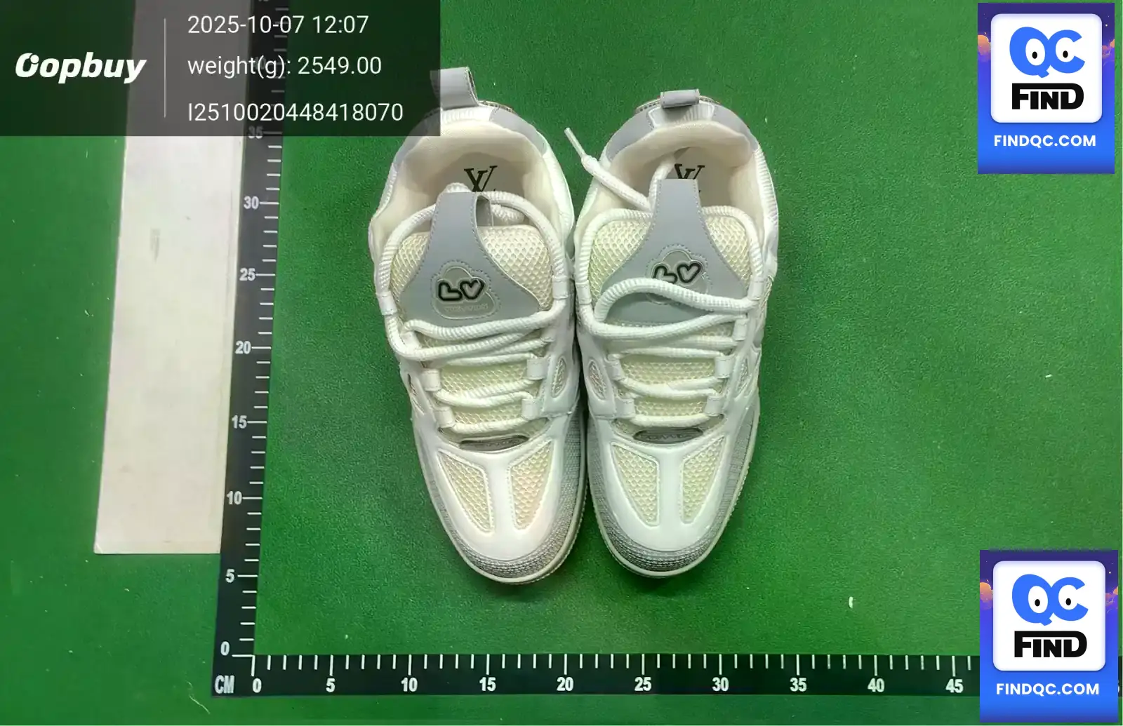 Louis Vuitton LV Trainer White Grey