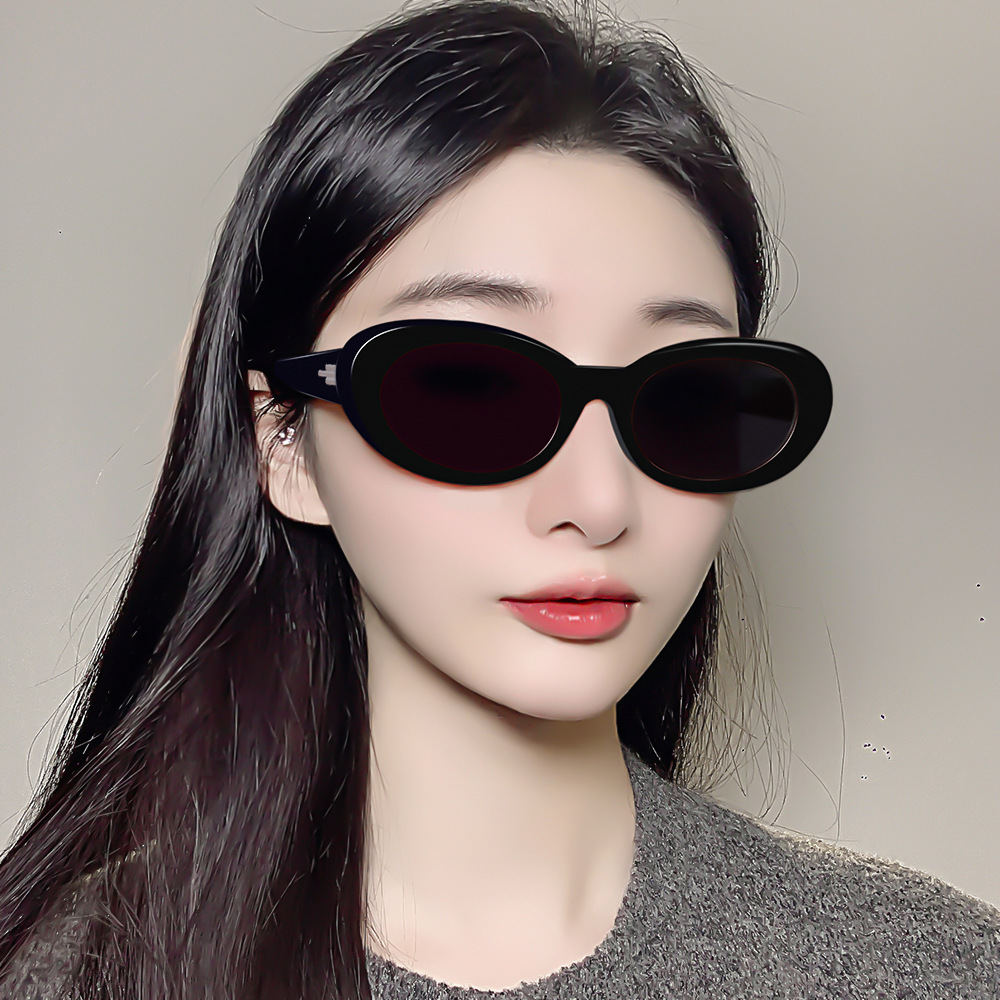 European and American new fashion glasses ins style retro women's sunglasses small frame sun protection net red sunglasses polarized glasses