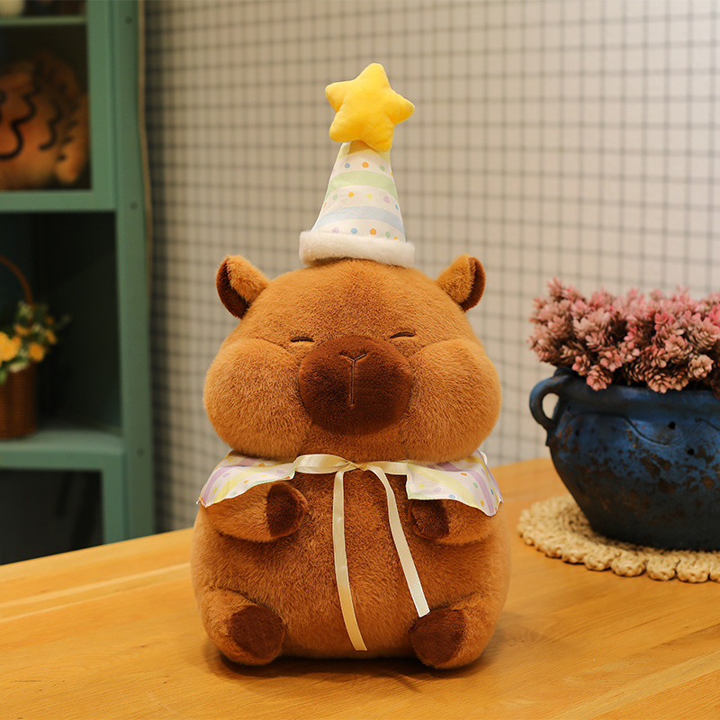 New creative kapibala birthday capybara plush toy doll girl bed pillow ugly cute doll wholesale