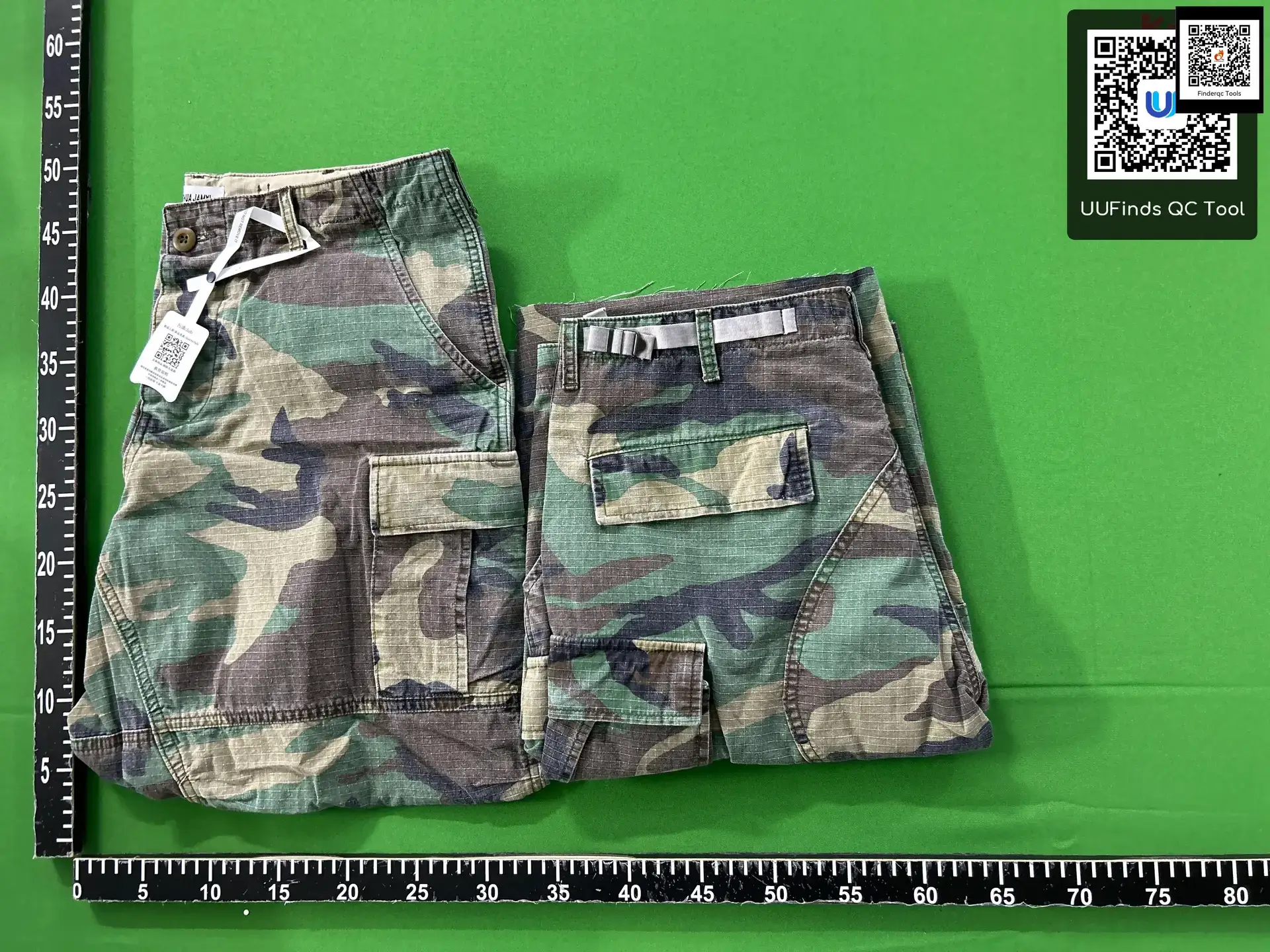 Joshua Jamal Camouflage Cropped Washed Vintage Work Pants Cargo Cortis Martin Anqian Same Style