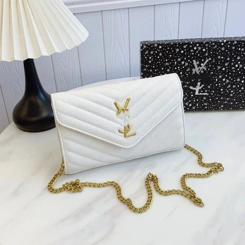 YSL white purse