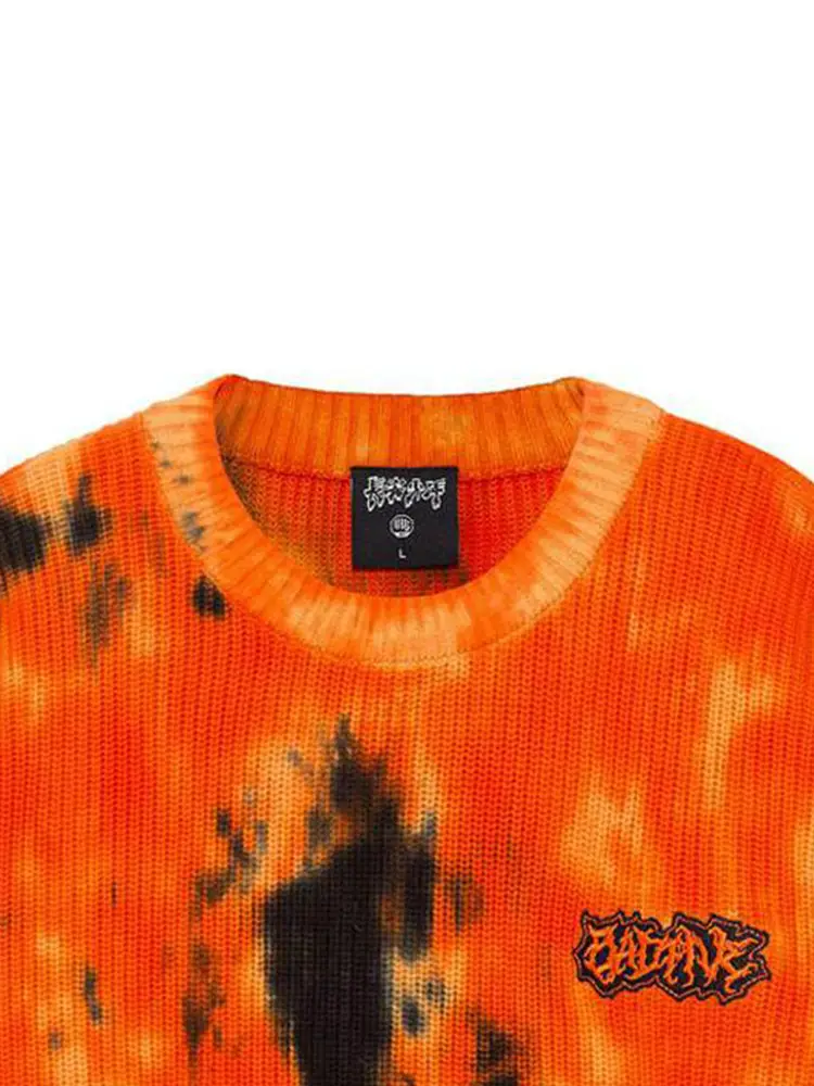 Li Ning Sweatshirt Unisex Winter New arrival Anti-Wu Tie-Dye Print Fashion Knitting Sweater Ambr097