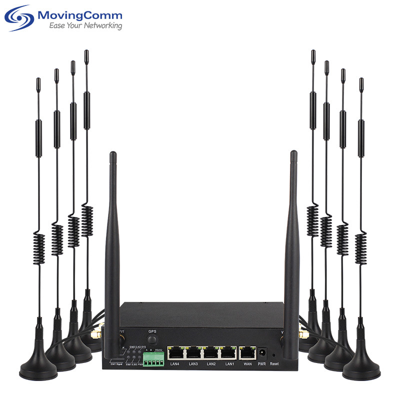 Mt7981 Industrial-Grade 5g Router Dual-Mode Dual-Sim Gigabit Wifi6 Serial Port Transparent Transmission Unmanned Vehicle Monitoring Gateway
