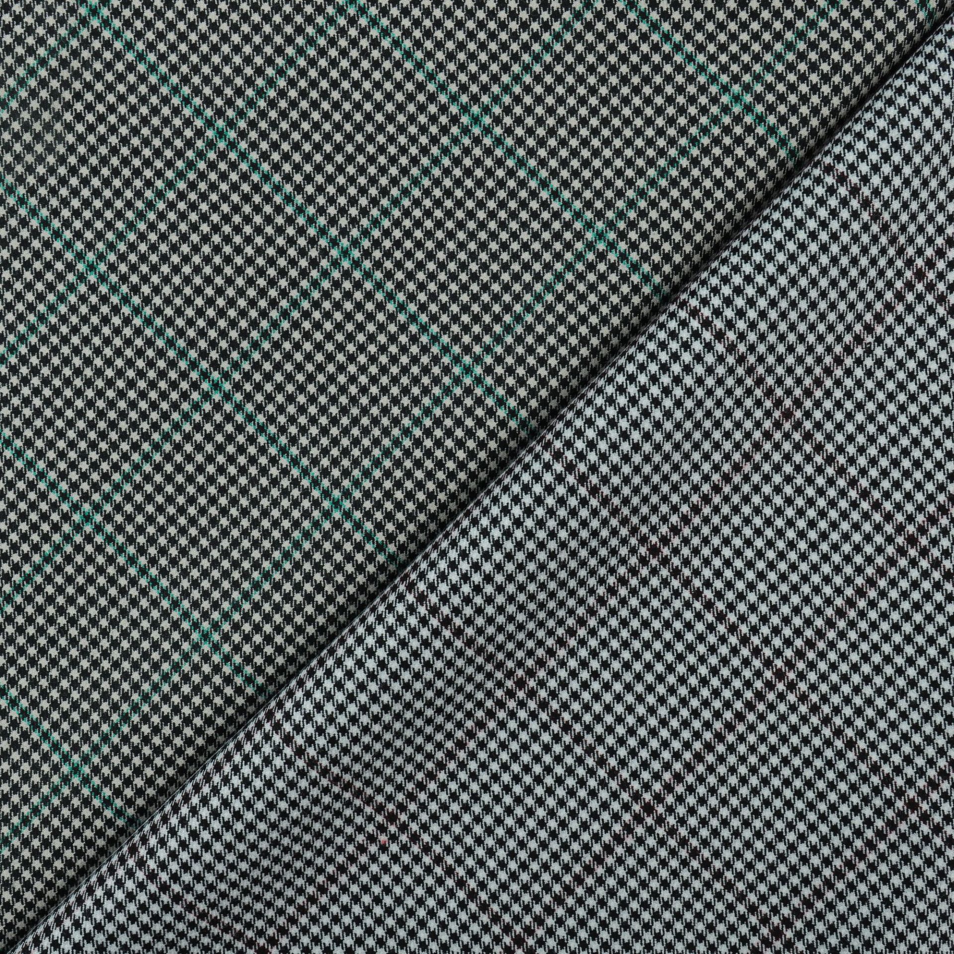 TR Yarn-dyed Double Elastic Houndstooth Plaid British-style Suit Trousers Dress Luggage Shoes Hat Spot Fabric