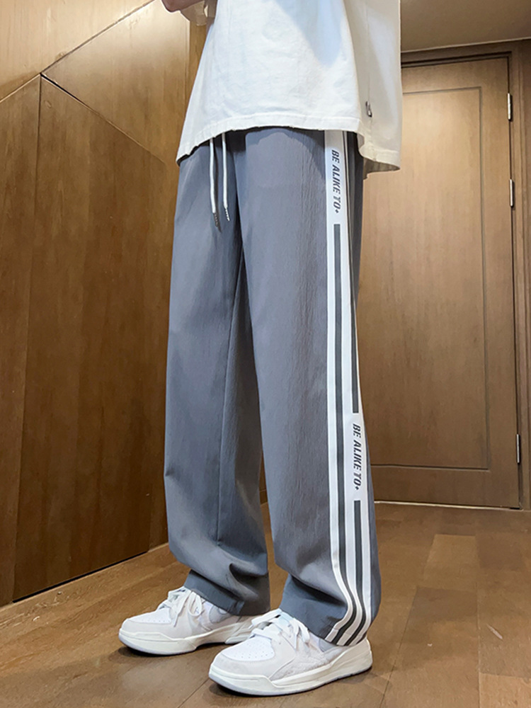 Summer Thin Ice Silk Pants Boys 13 Junior High School Students Casual Pants 15-year-old Teenagers Sports Pants