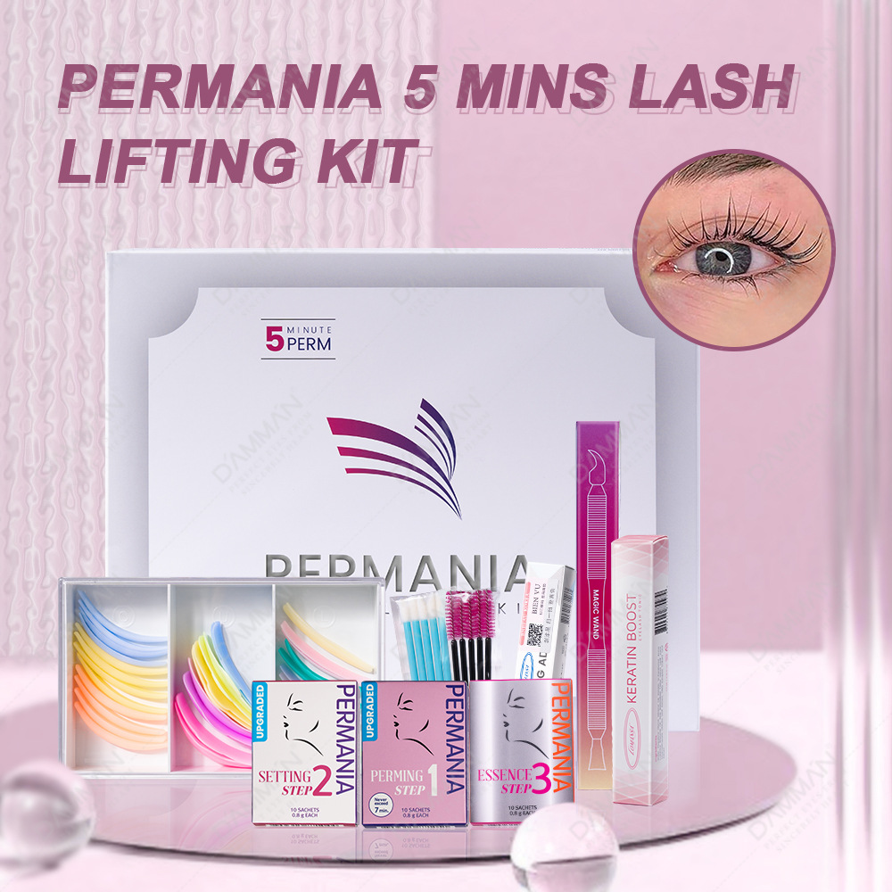 South Korea's Permania Eyelash Perm Kit Keratin Eyelash Lift Long-Lasting Curling Eyelash Styling Lin Yun's Same Style