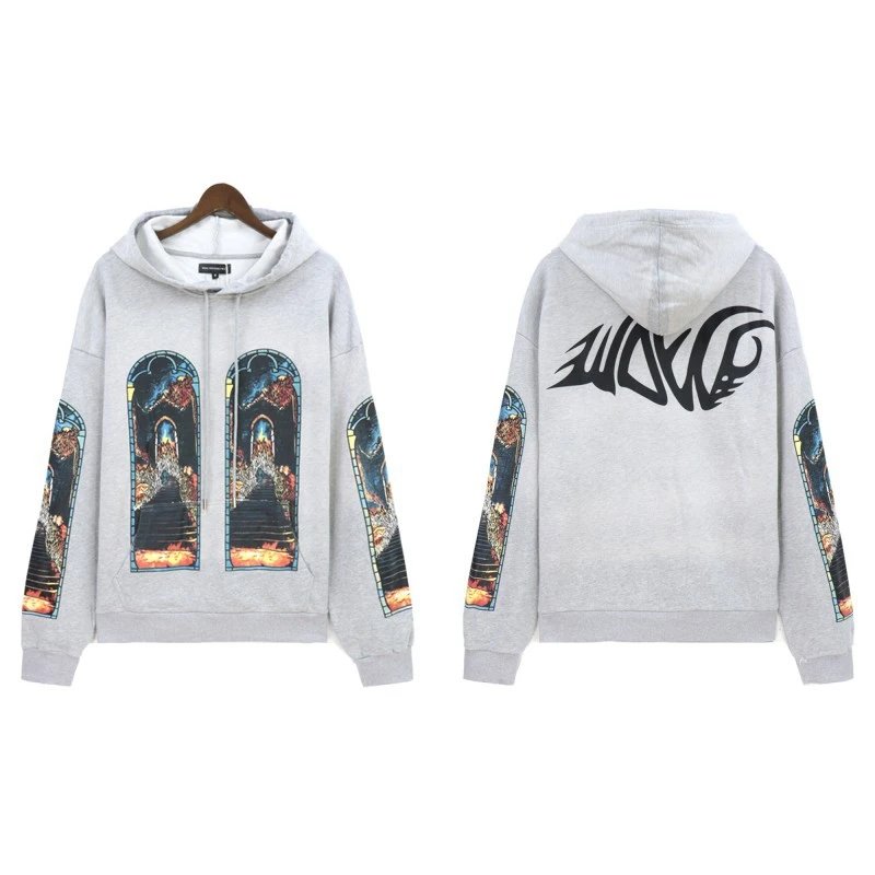 Washed Old Flame Hoodie-Correct Version Foto QC de WEIDIAN na Qualit.ly