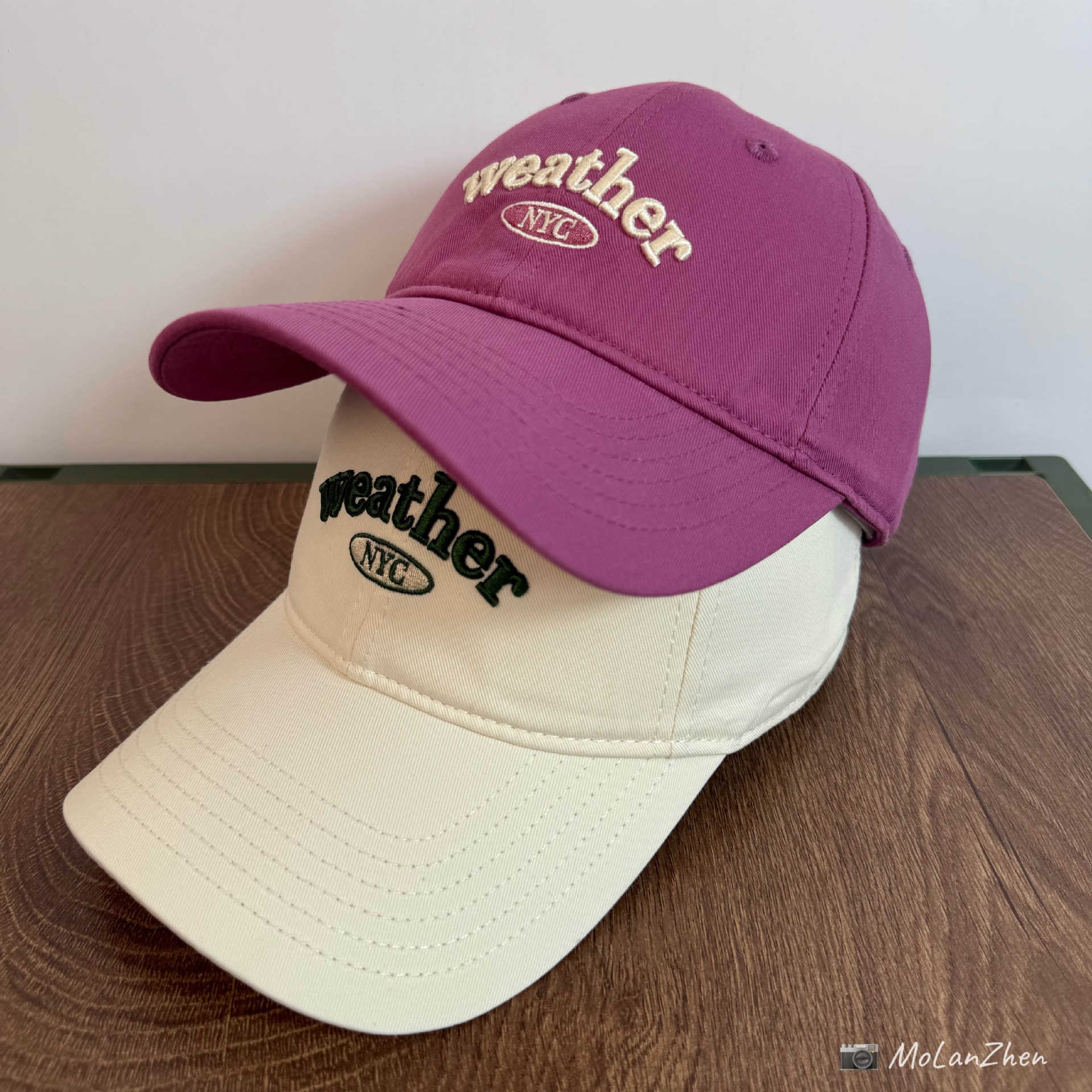 Korean-Style 3D Weather Letter Embroidery Baseball Cap, Spring Thin Version, Versatile Soft-Top Cap for Couples Going Out
