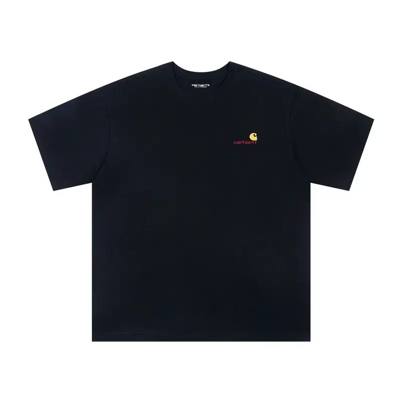 Cross-border Trendy Brand CarharttWIP Carhart Classic Gold Label Embroidered Double Yarn Pure Cotton Men's and Women's Short-sleeved T-shirt