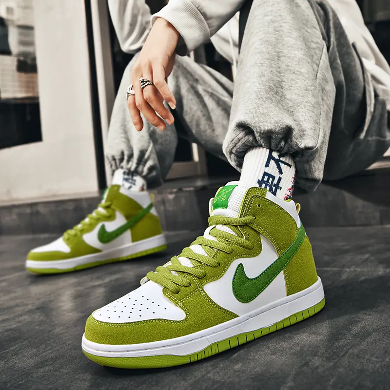 Putian factory direct AJ1 men's shoes high-top Air Force One black and white panda smoky gray university blue couple board shoes women
