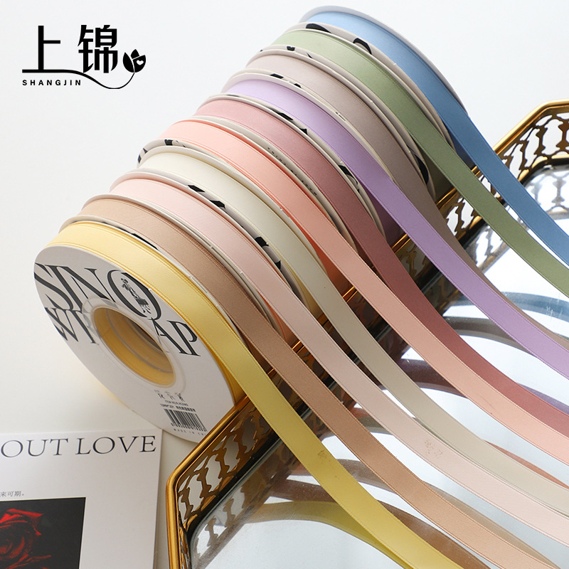 1.0cm matte ribbon milk cotton ribbon floral ribbon flower bouquet gift ribbon ribbon strap ribbon