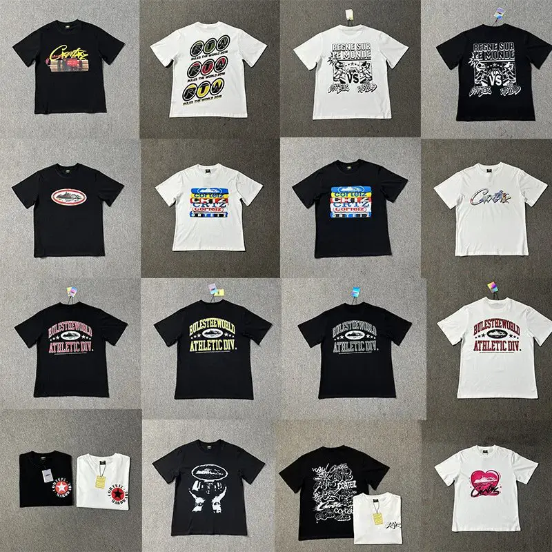 2024 New Alcatraz Full Series Street Easiest for Match Couple Short Sleeve T-Shirts European and American Fashion Brand Easiest for Match Half Sleeve Men and Women