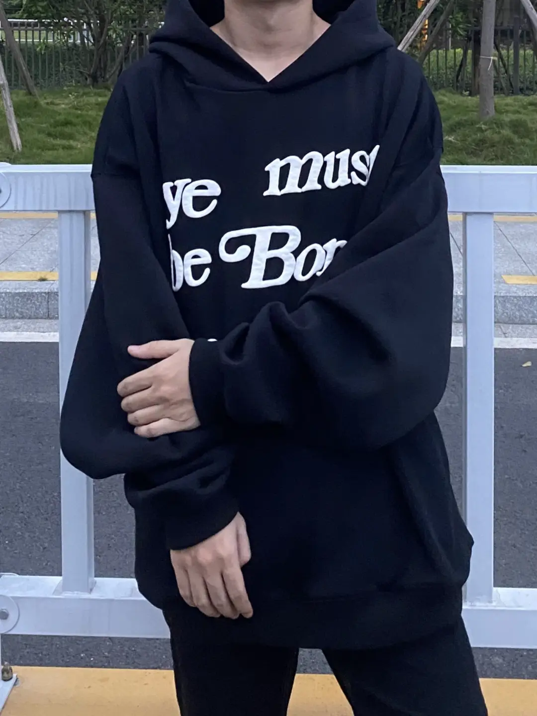 Cpfm Kanye Foam Print Rebirth Sweatshirt Kanye Wu Lei Same Style High Street Beauty Trend Fleece-lined Loose Hoodie