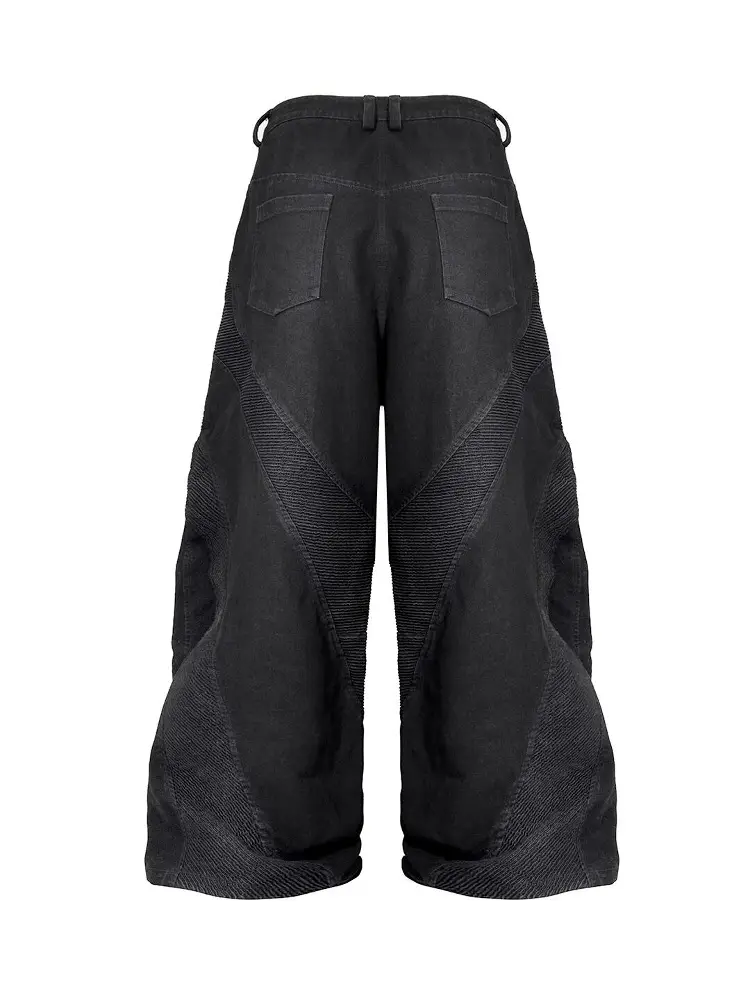 Rebel Wave 25Ss "Alien" Alien Skeleton Ripple Denim Loose pants Baggy Pants