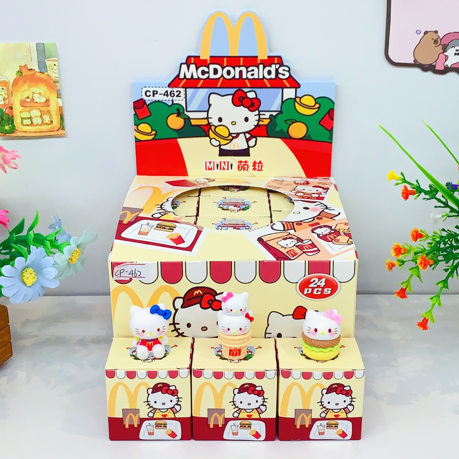 New Mcdonald's Cat Mini Toy Figurine Cute Desktop Decoration Collectible Blind Box Creative Cute Series Figurine