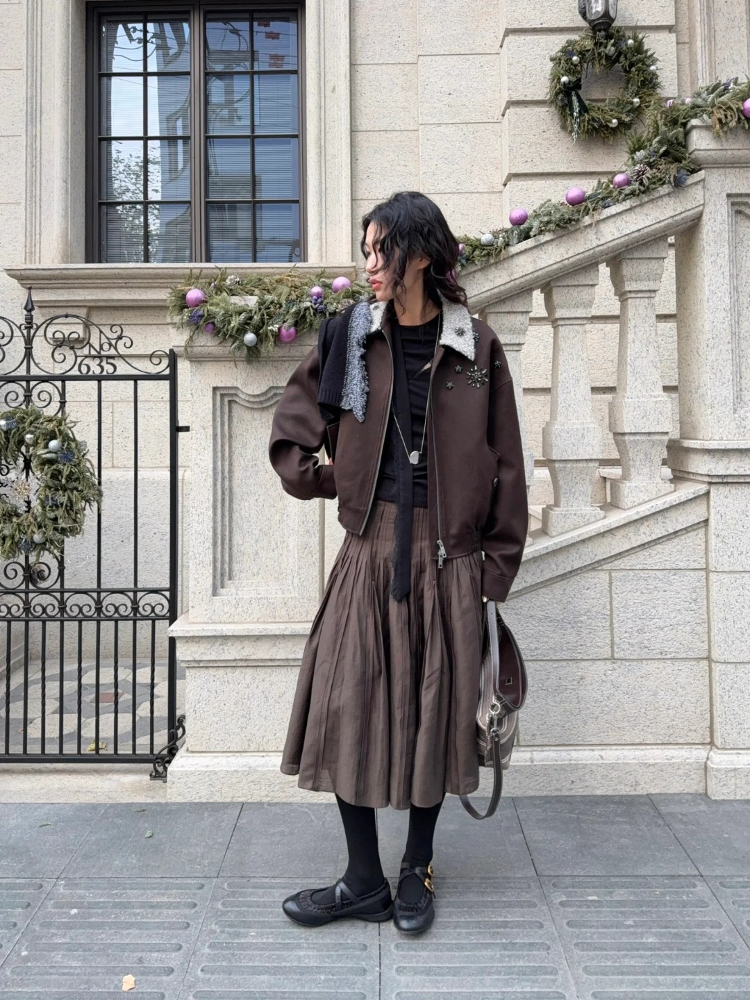 "Acetate Tencel Original Fabric" French Retro Pleated Voluminous A-Line Midi Skirt with Heavy Craftsmanship